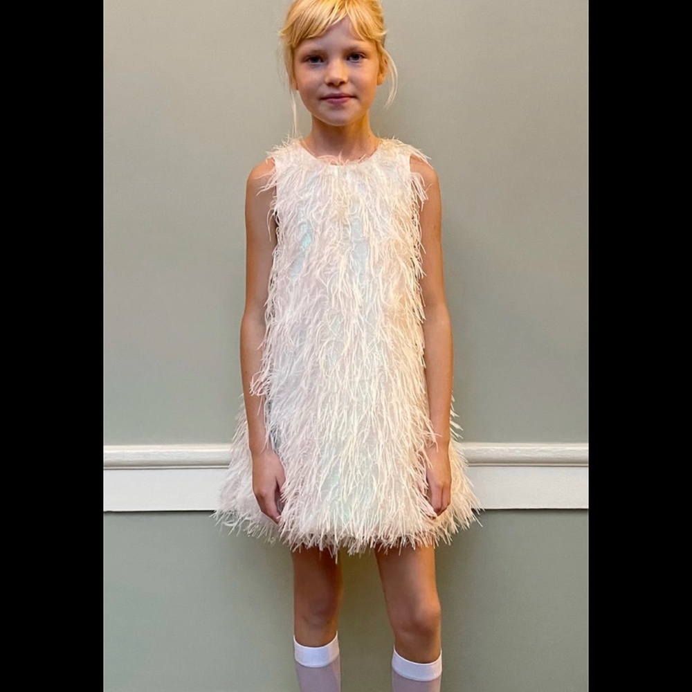 NWT Zara girls tinsel dress - size 9